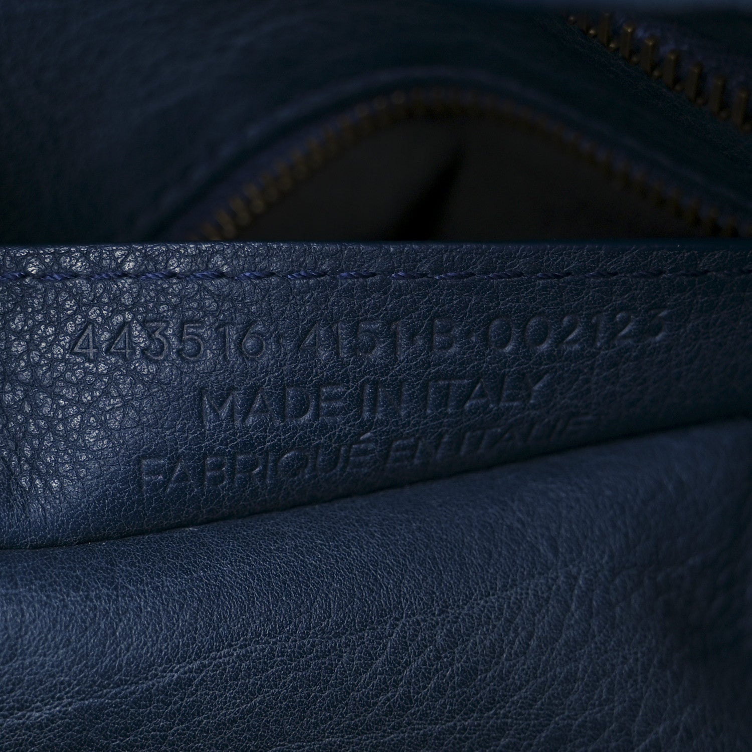 Balenciaga Veau Soyeux Perforated Blackout Hardware S City Bleu Marine 8 of 11