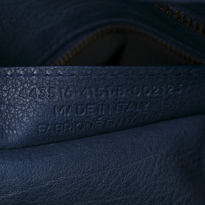 Balenciaga Veau Soyeux Perforated Blackout Hardware S City Bleu Marine 8 of 11