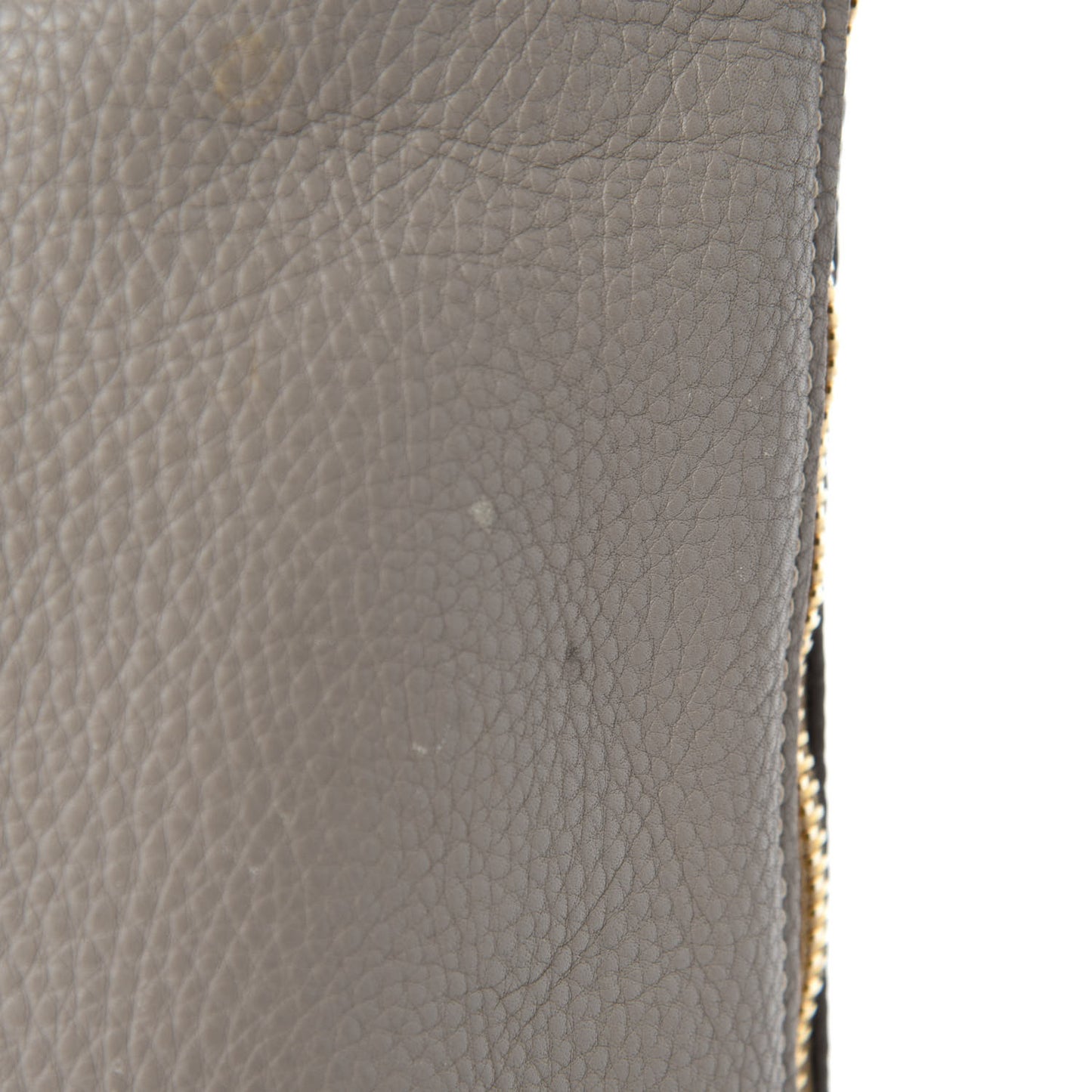 Vitello Daino Side Zip Tote Pomice
