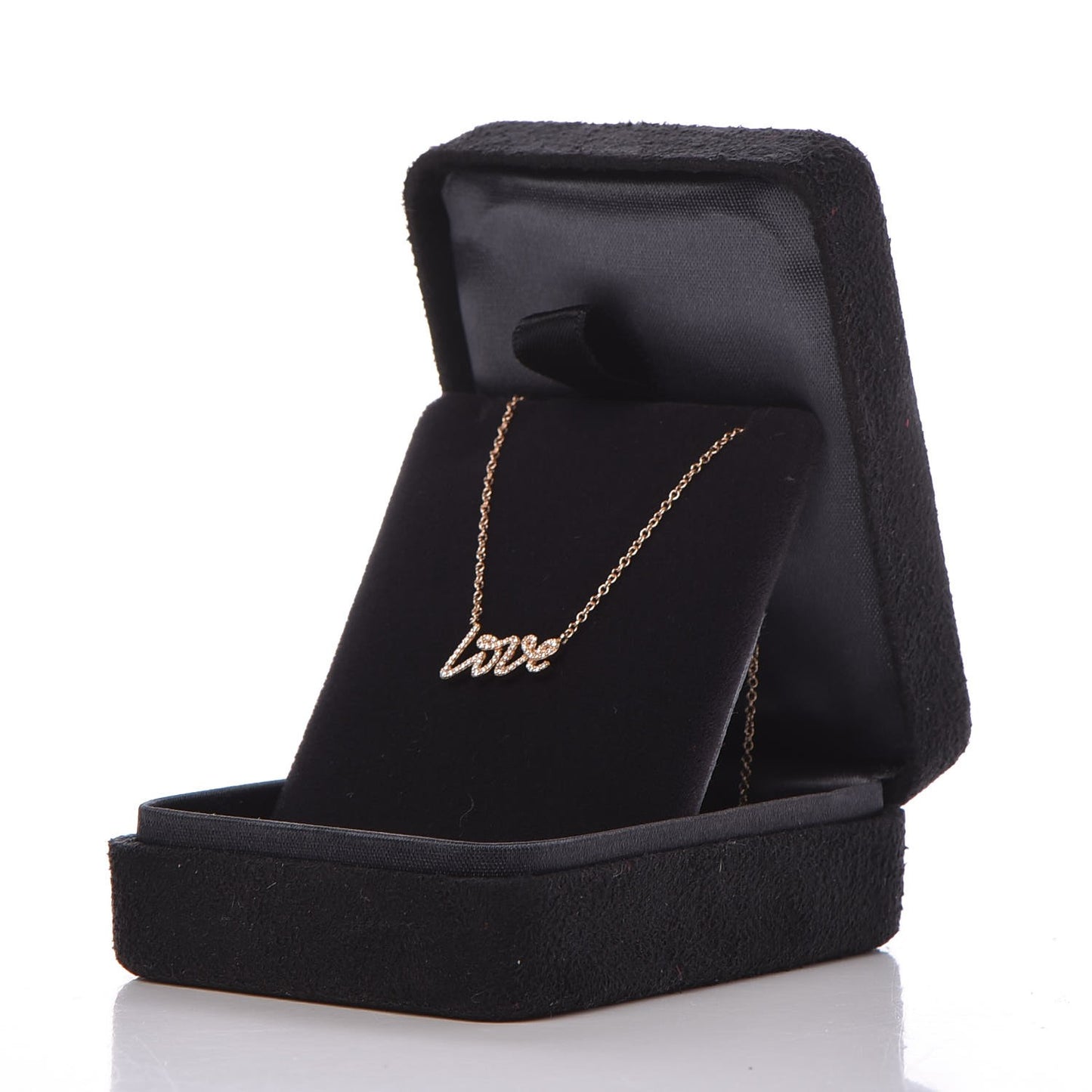 18K Rose Gold Diamond Mini Paloma's Graffiti Love Pendant Necklace