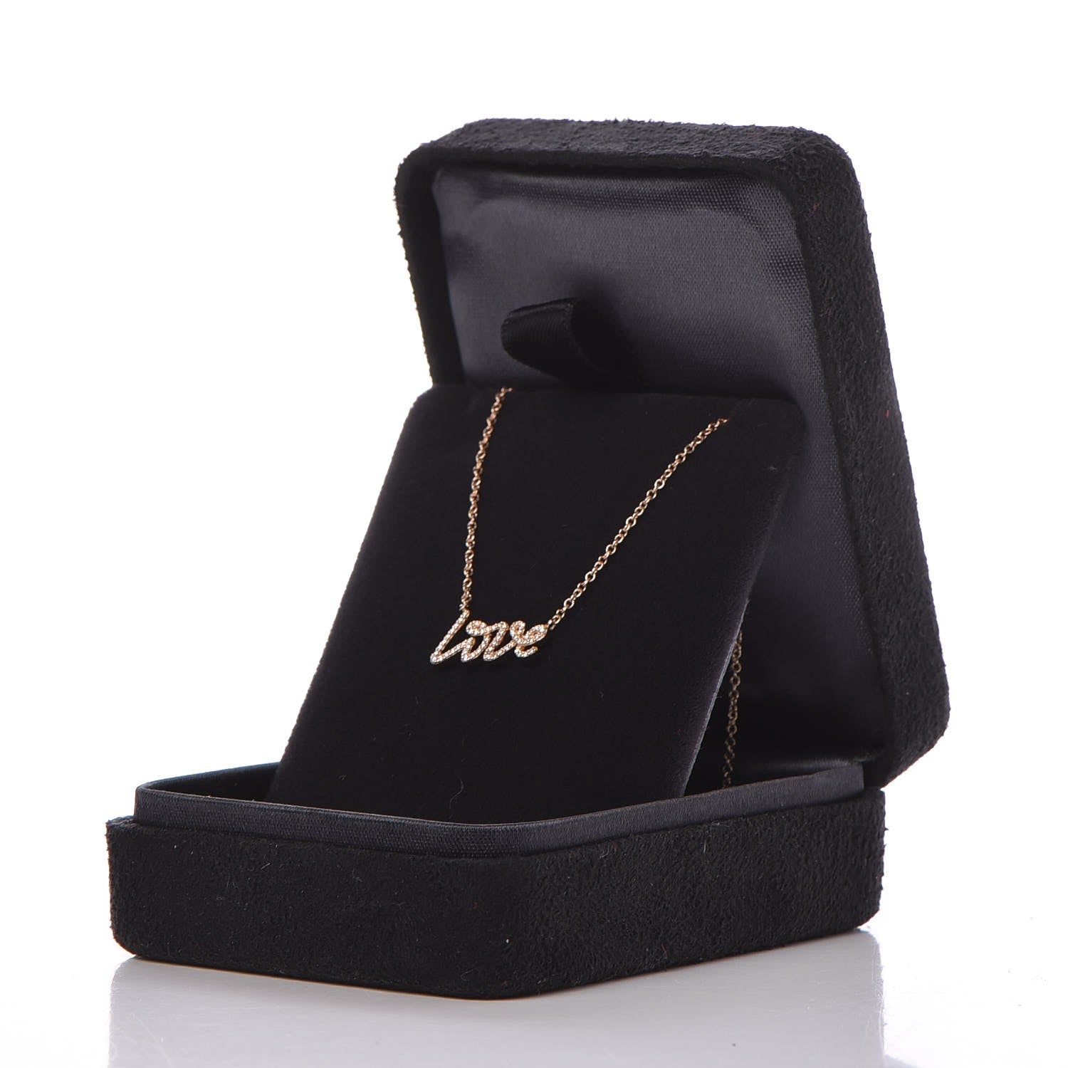 Tiffany 18K Rose Gold Diamond Mini Paloma's Graffiti Love Pendant Necklace 7 of 7