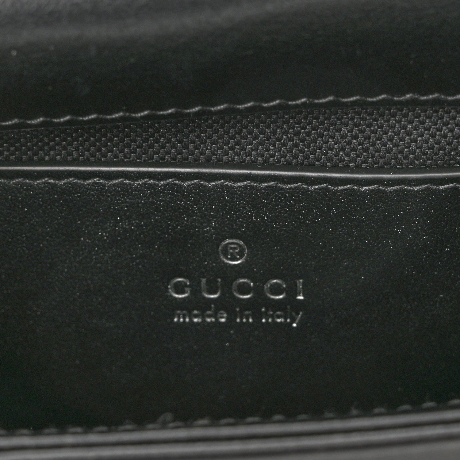 Gucci Calfskin Matelasse Monochrome Mini GG Marmont Top Handle Shoulder Bag Black 6 of 9
