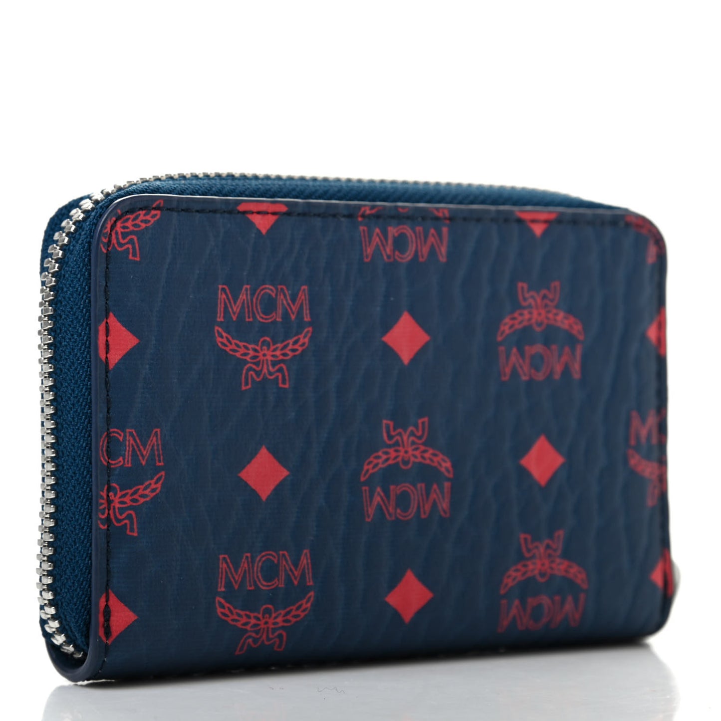Visetos Mini Zip Around Wallet Blue Red