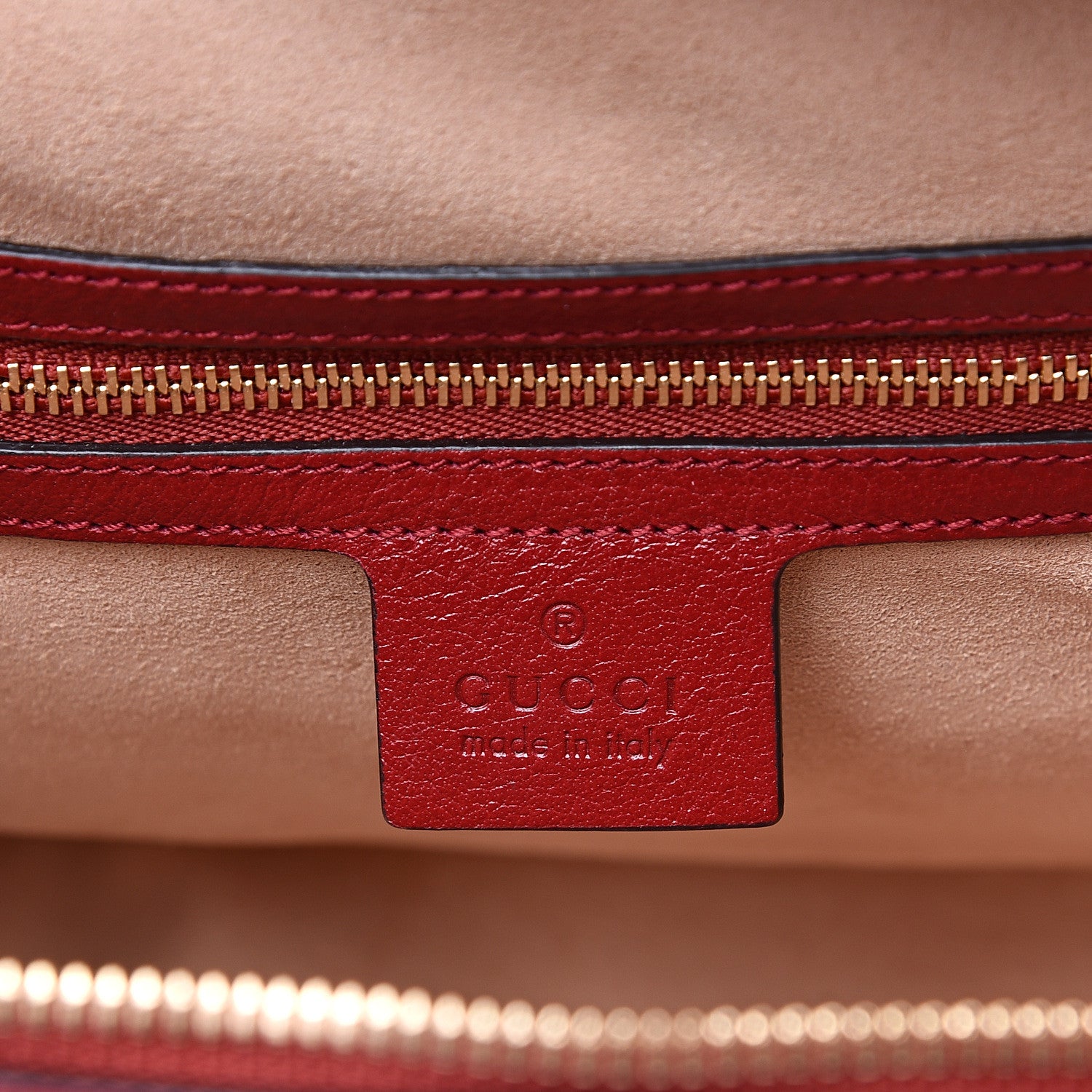 Gucci Suede Calfskin Web Small Ophidia Top Handle Shoulder Bag New Blue Romantic Cherry 5 of 12
