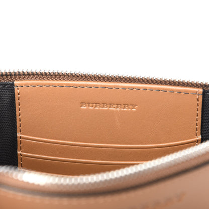 Burberry Mega Check Peyton Crossbody Clutch Bag Saddle Brown 6 of 11