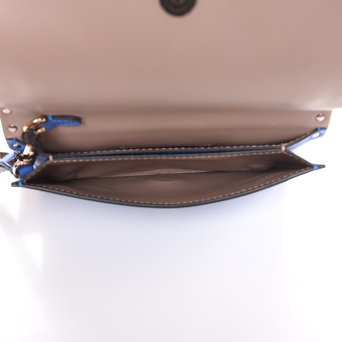Nappa Small Rockstud Wristlet Clutch Light Sapphire