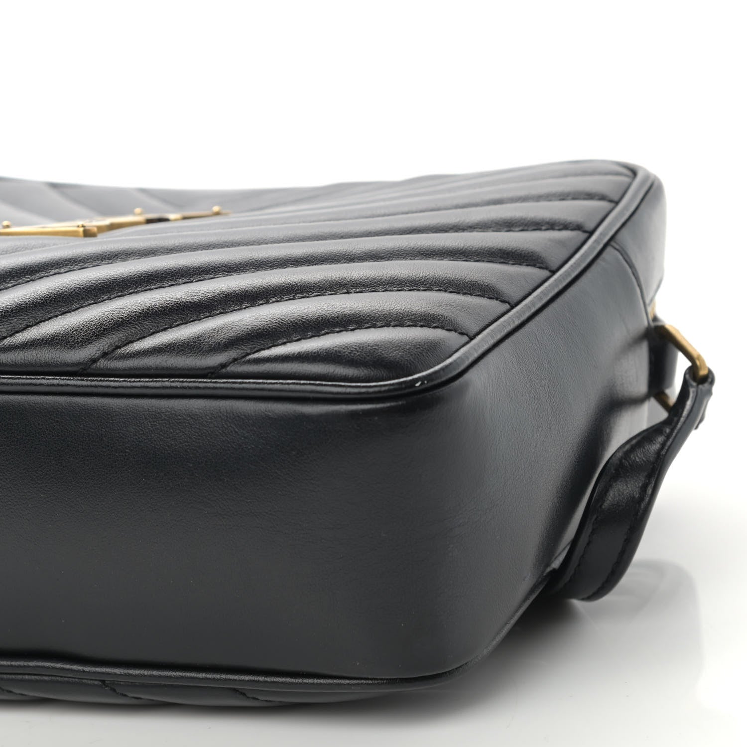 Saint Laurent Calfskin Matelasse Monogram Lou Camera Bag Black 10 of 10