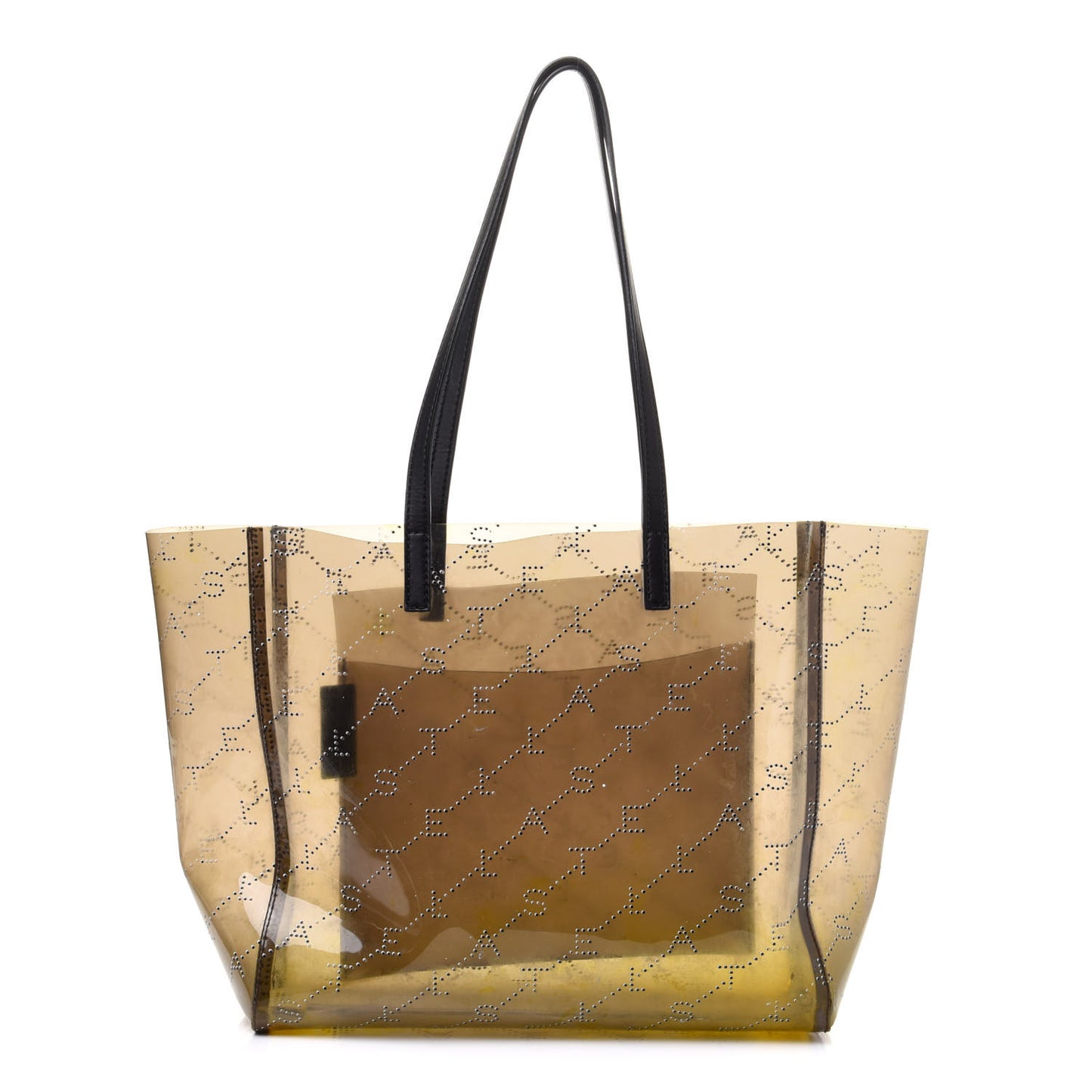 PVC Monogram Small Tote Black