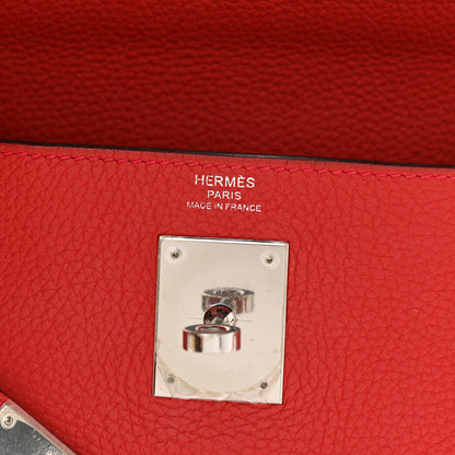 Hermes Taurillon Clemence Kelly Retourne 28 Rouge Casaque 5 of 22