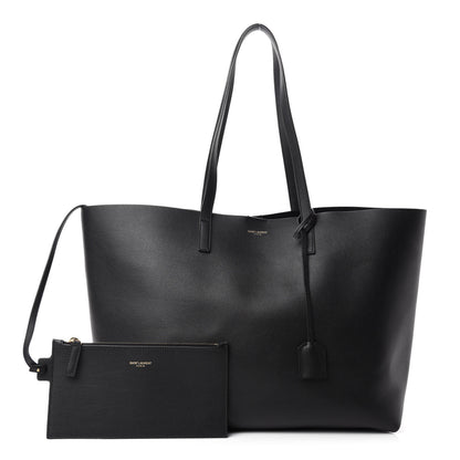 Saint Laurent Calfskin Large Shopping Tote Black 1 of 10