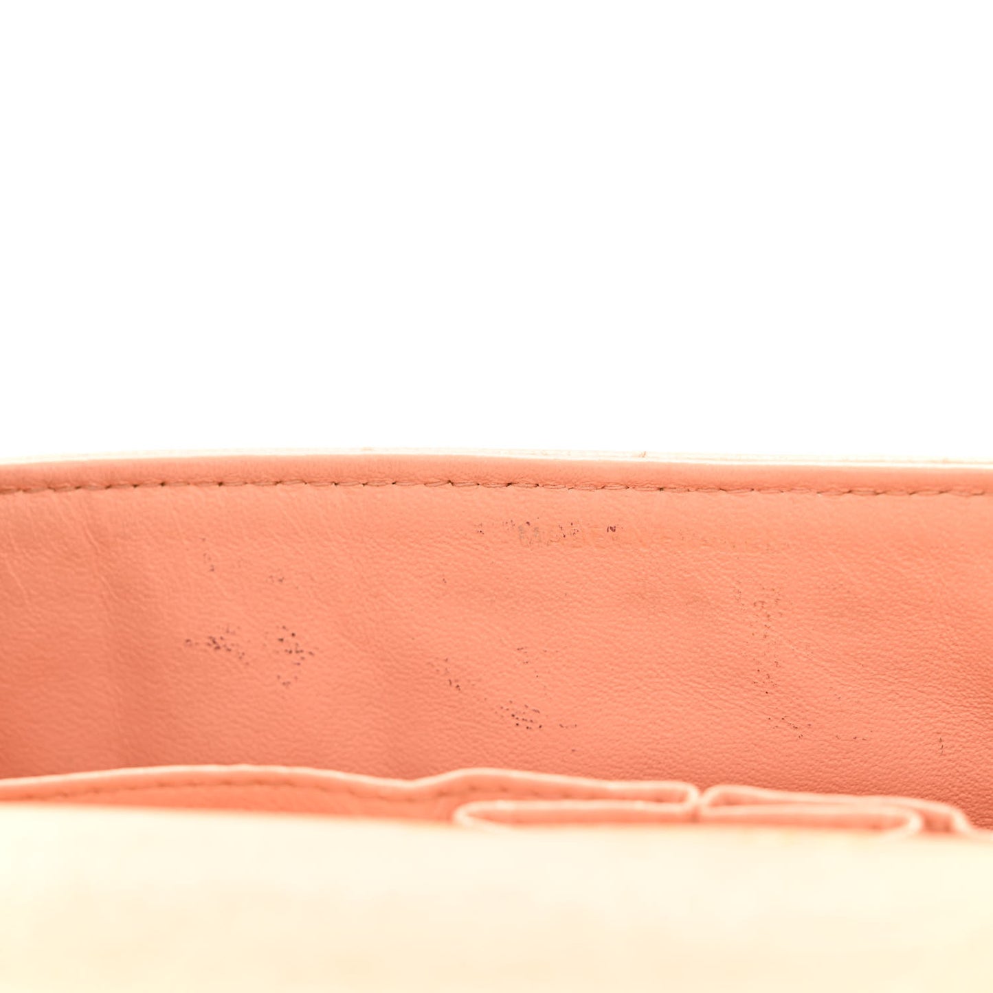 Lambskin East West Chocolate Bar Flap Beige