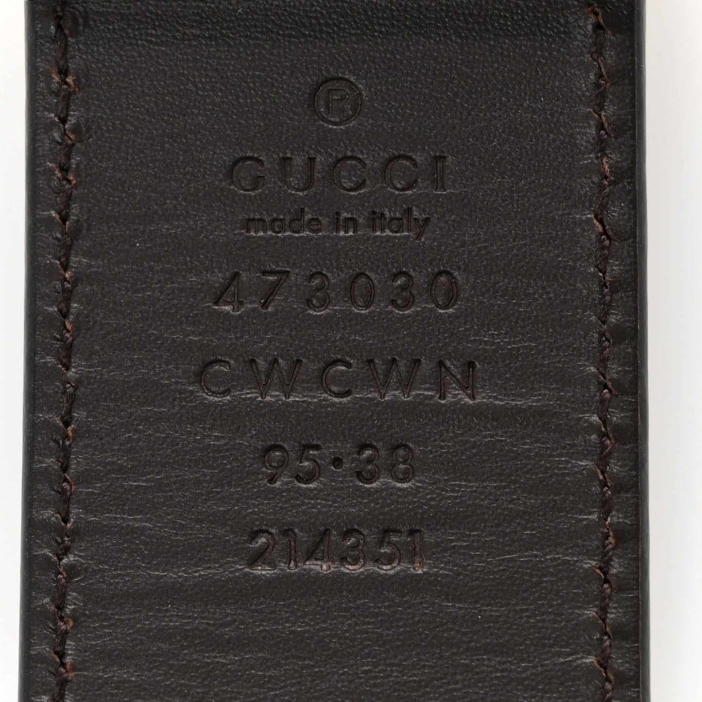 Guccissima Signature Interlocking G Reversible 37mm Belt 95 38 Black Cocoa