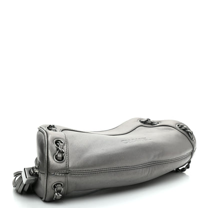 Chanel Metallic Lambskin Tassel Shoulder Bag Silver 4 of 13