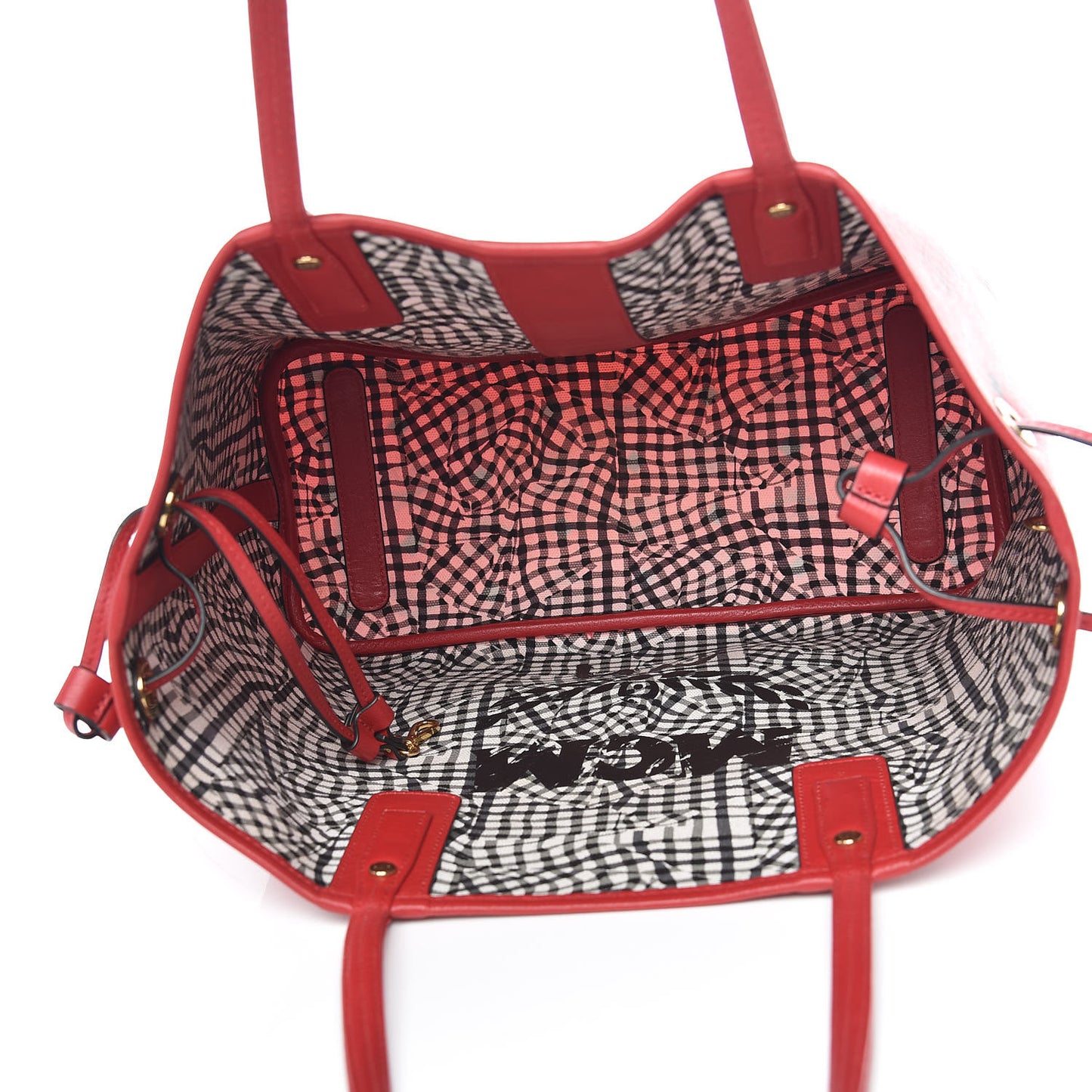 Visetos Medium Liz Reversible Shopper Tote Ruby Red