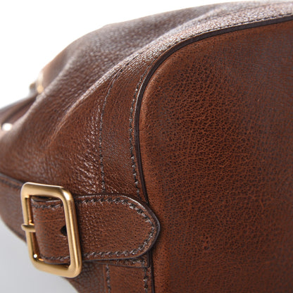 Prada Vitello Daino Drawstring Bucket Brown 9 of 10