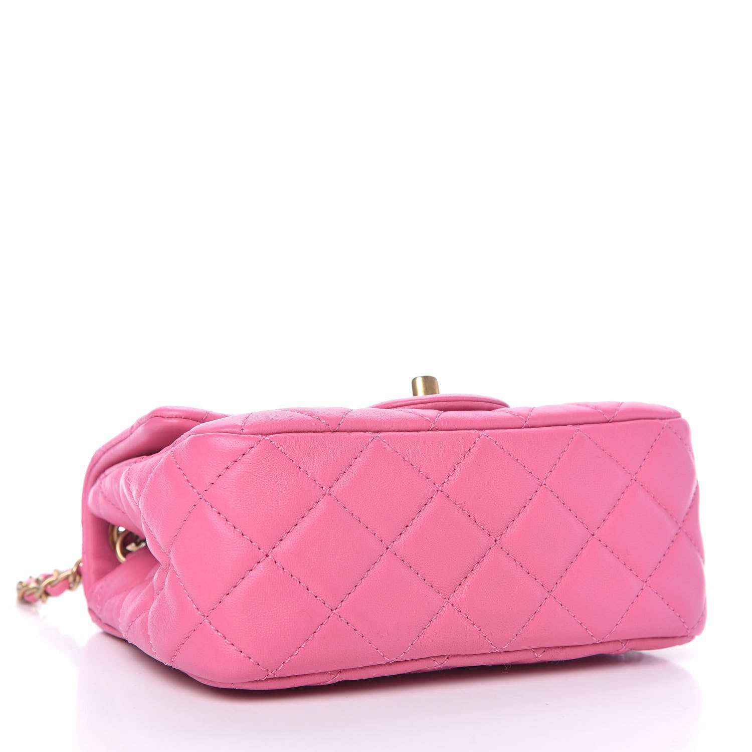 Chanel Lambskin Quilted Mini Pearl Crush Flap Pink 4 of 10
