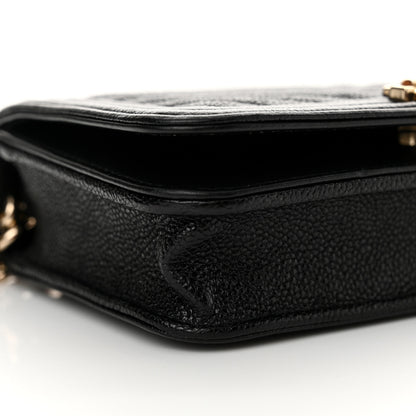 Chanel Caviar Chevron Quilted Mini Boy Wallet On Chain WOC Black 10 of 11
