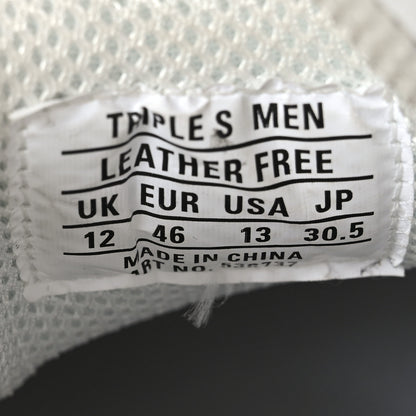 Balenciaga Technical Fabric Allover Logo Mens Triple S Sneakers 46 White Black Pink 6 of 8