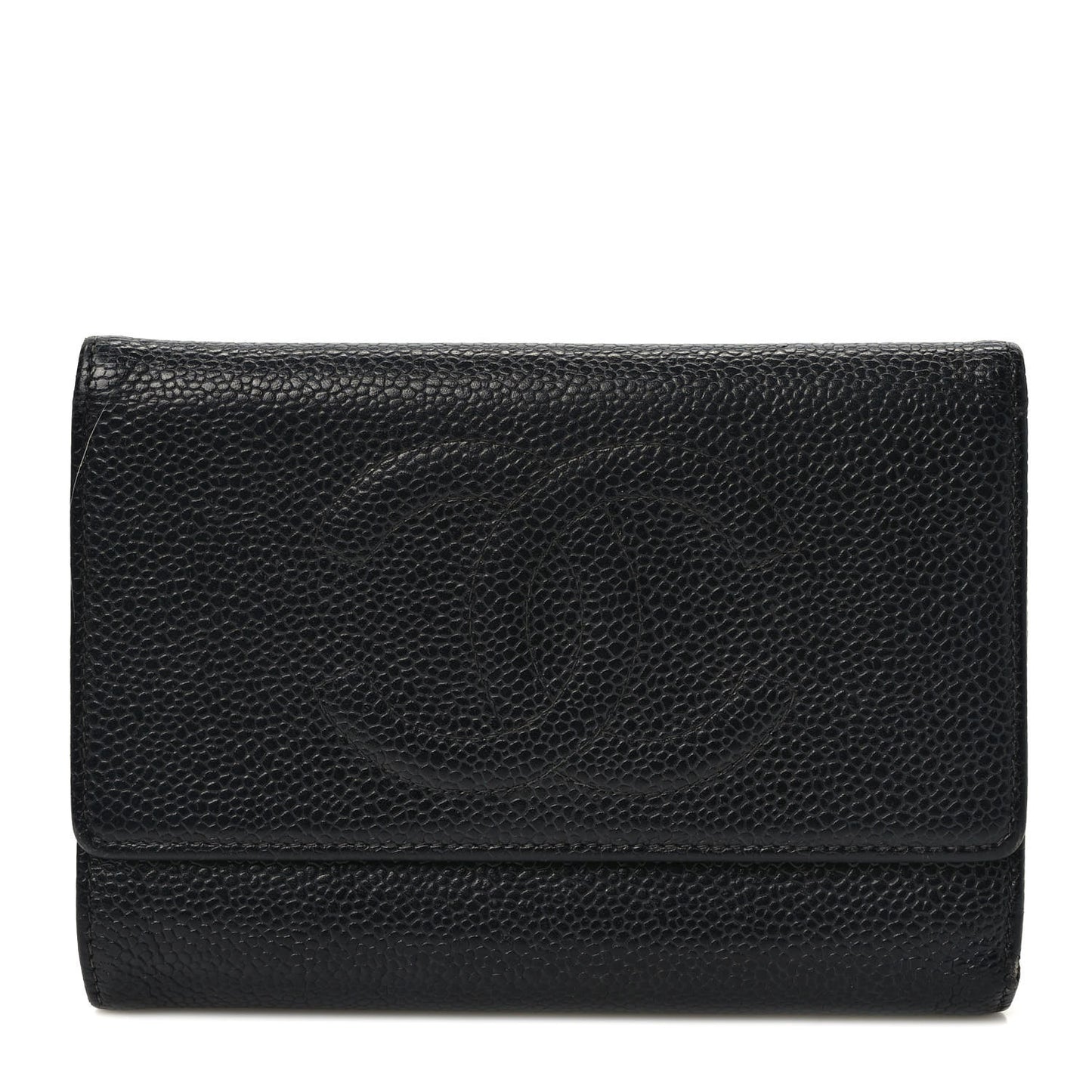 Caviar Timeless CC Flap Wallet Black