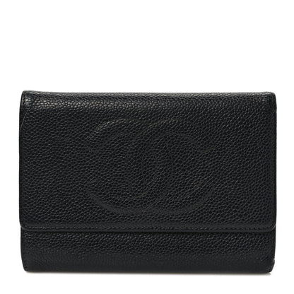 Chanel Caviar Timeless CC Flap Wallet Black 1 of 10