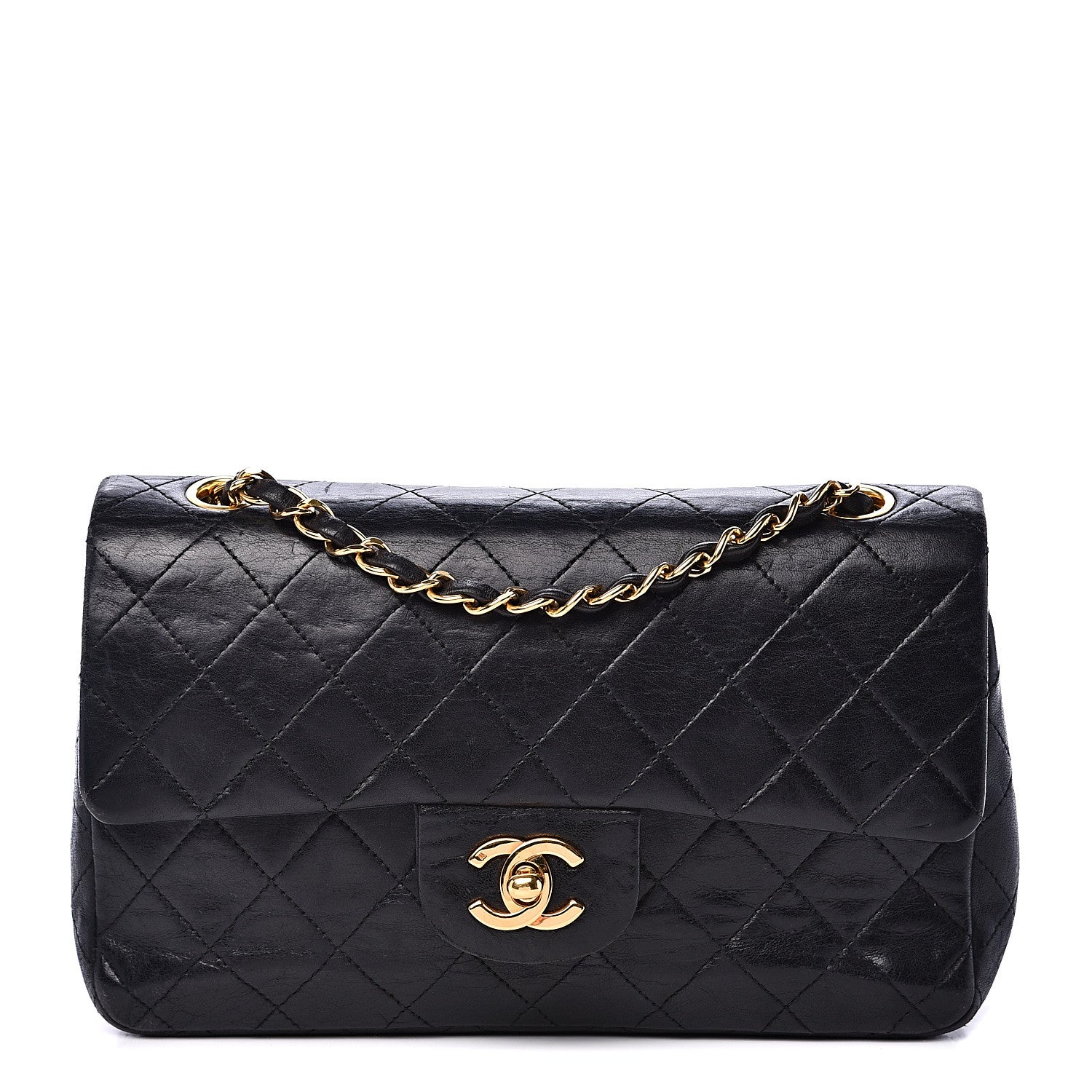 Chanel Lambskin Quilted Small Double Flap Black 1 of 24