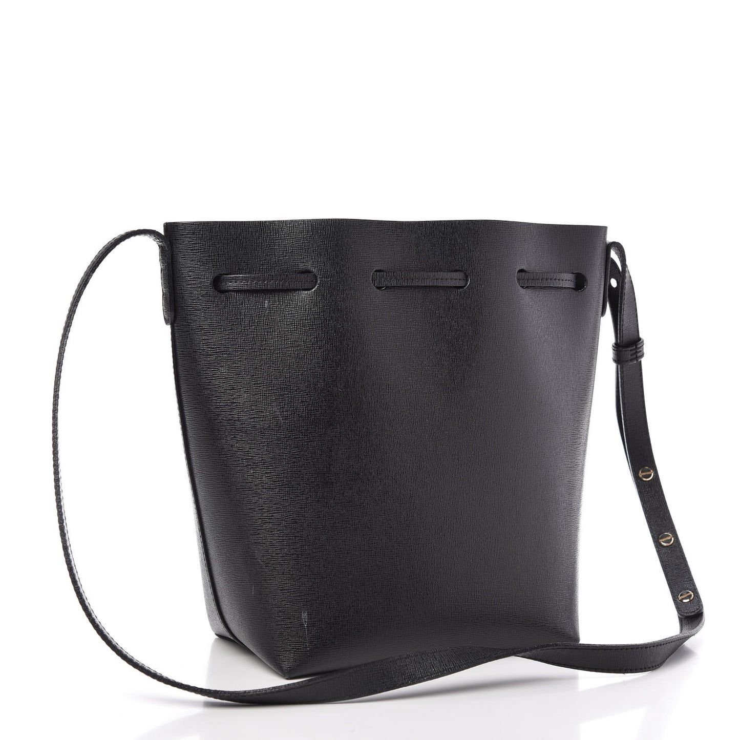 Saffiano Mini Bucket Bag Black