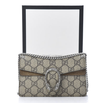 Gucci GG Supreme Monogram Super Mini Dionysus Shoulder Bag Taupe 14 of 14