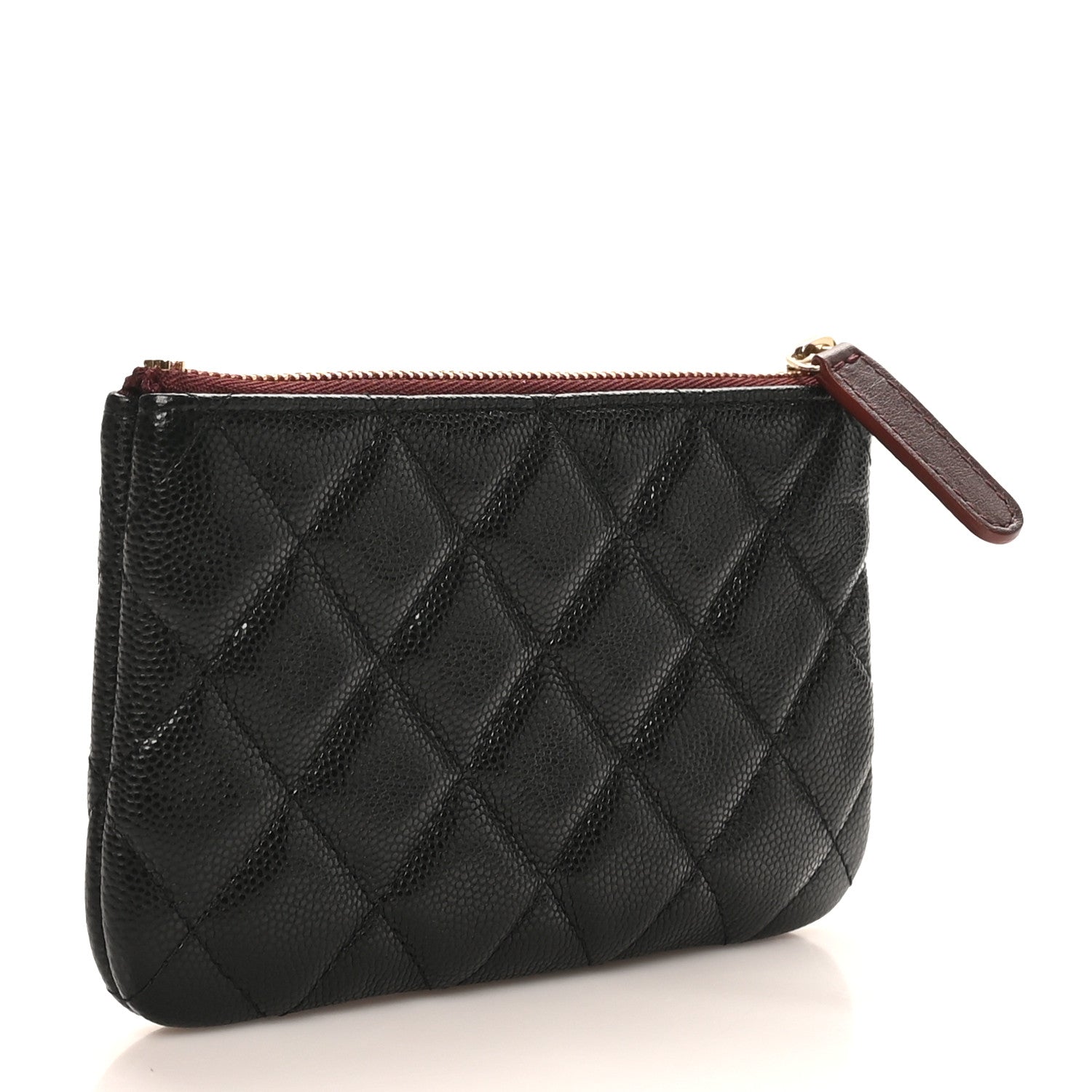 Chanel Caviar Quilted Small Cosmetic Case Black 3 of 8