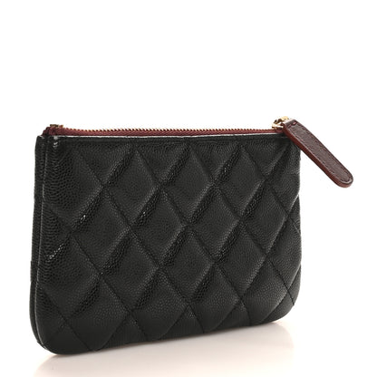 Chanel Caviar Quilted Small Cosmetic Case Black 3 of 8