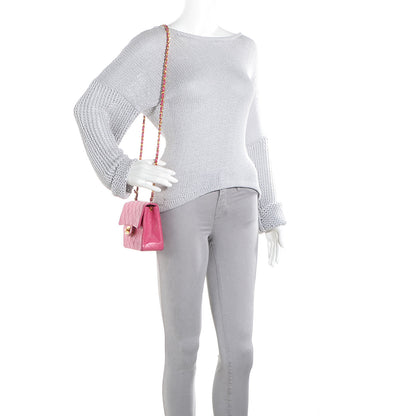 Chanel Lambskin Quilted Mini Square Flap Pink 2 of 10
