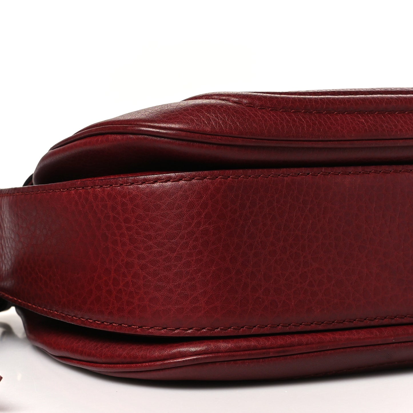 Calfskin Medium New Bamboo Top Handle Bag Red