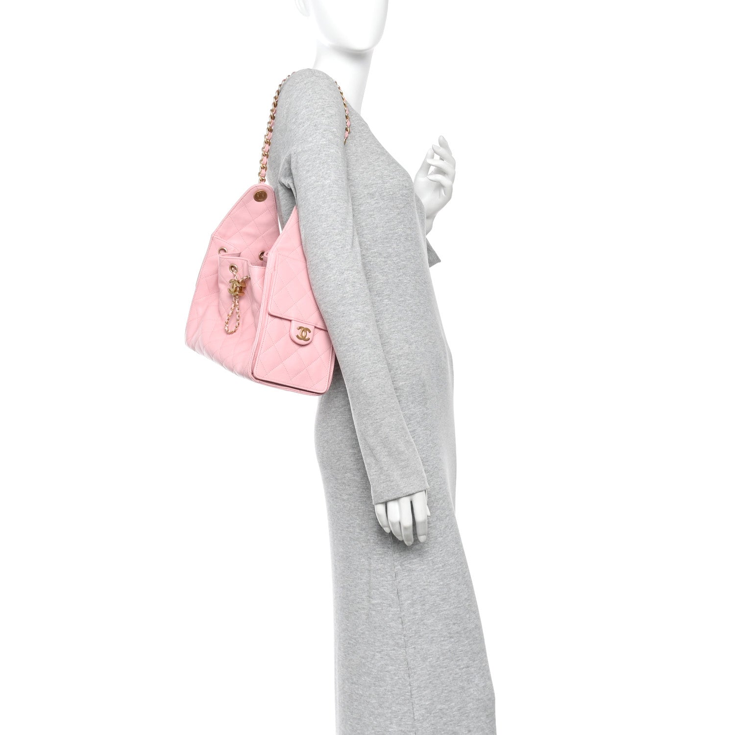 Chanel Caviar Quilted Small Chanel 25 Handbag Light Pink 2 of 10