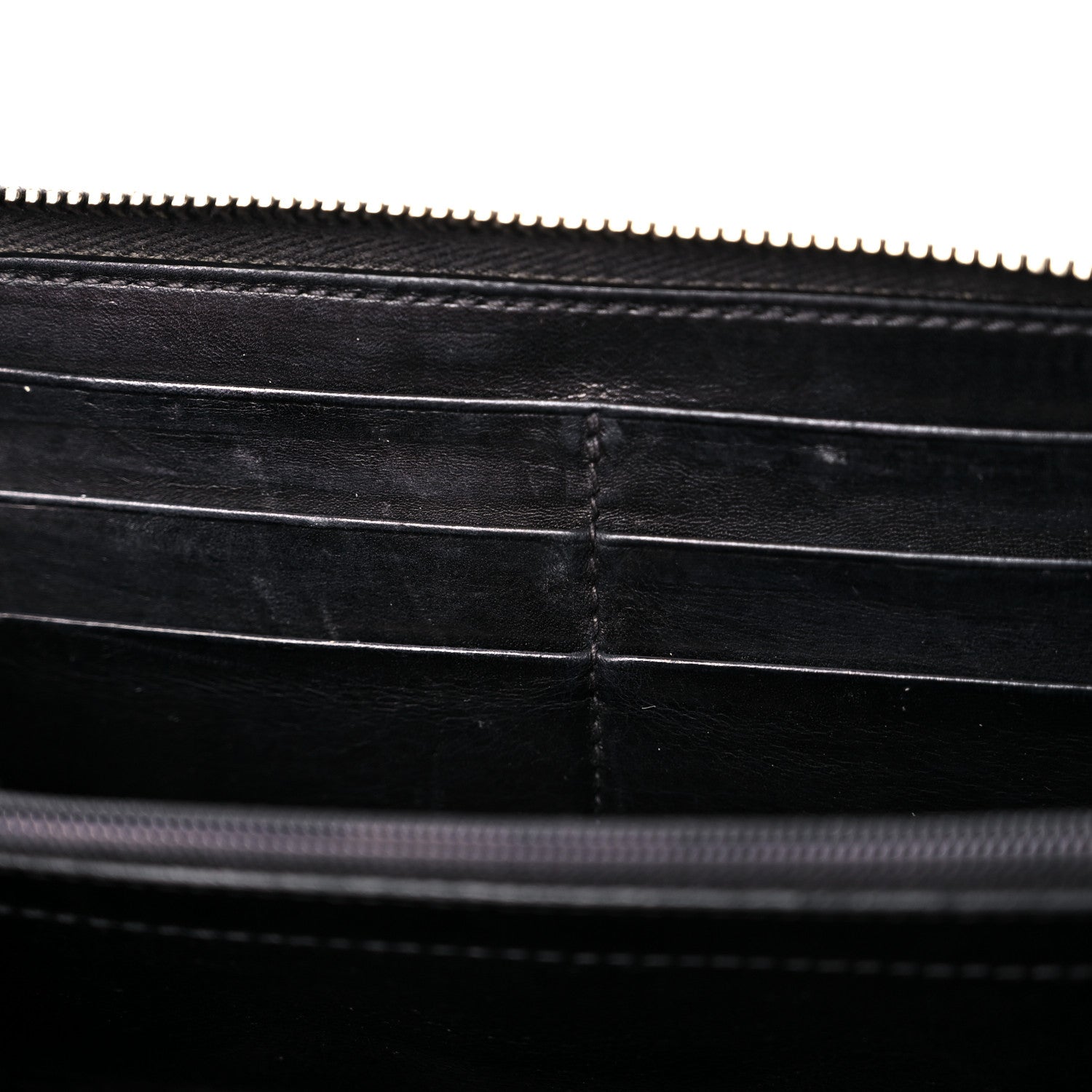 Gucci Guccissima Large Twins Zip Around Wallet Black 16 of 19