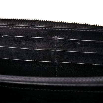 Gucci Guccissima Large Twins Zip Around Wallet Black 16 of 19