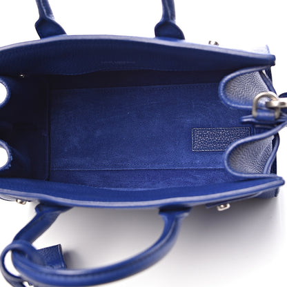 Saint Laurent Grained Calfskin Nano Supple Sac De Jour Flash Blue 7 of 10