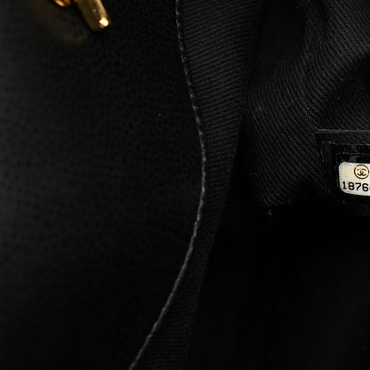 Chanel Caviar Quilted CC Timeless Soft Tote Black 9 of 14