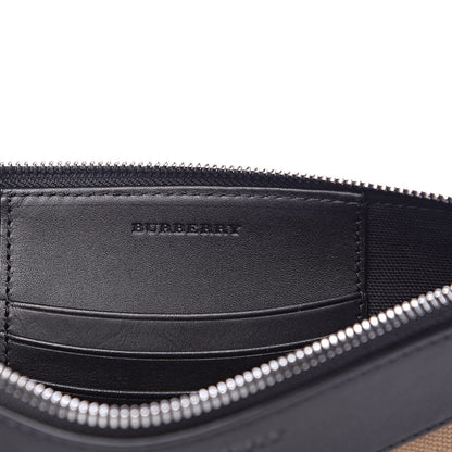 Burberry Mega Check Peyton Crossbody Clutch Bag Black 6 of 11