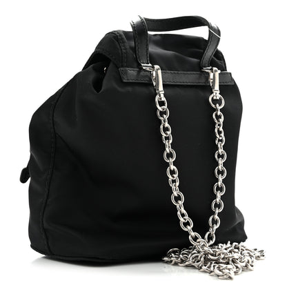 Prada Nylon Vela Mini Crossbody Backpack Black 3 of 11