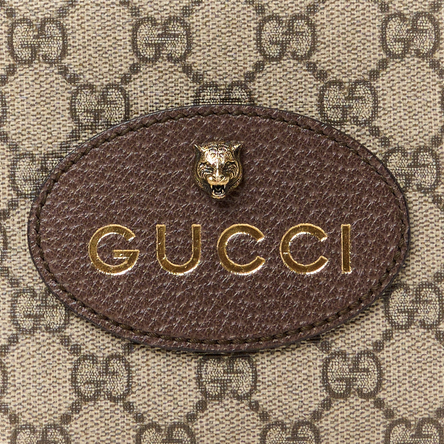 Gucci GG Supreme Monogram Web Neo Vintage Shoulder Bag Beige New Acero Crop 9 of 11