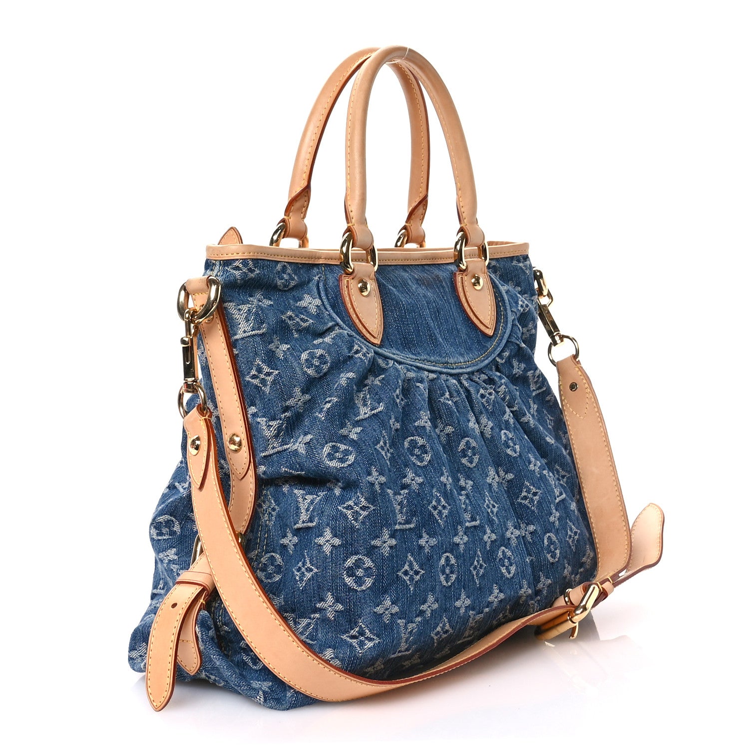 Louis Vuitton Denim Neo Cabby GM Blue 3 of 11