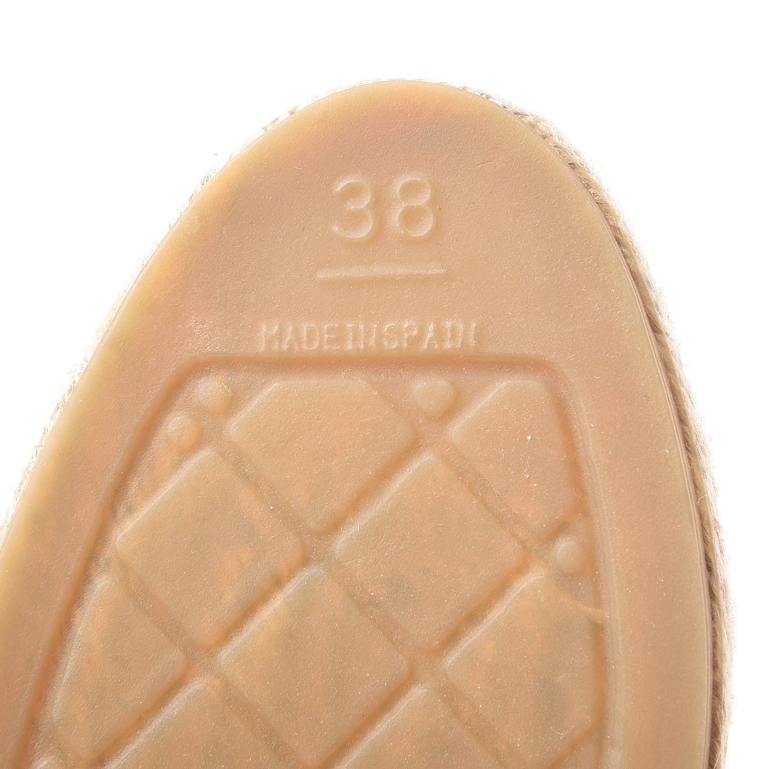 Chanel Lambskin CC Espadrilles 38 Beige Black 9 of 13
