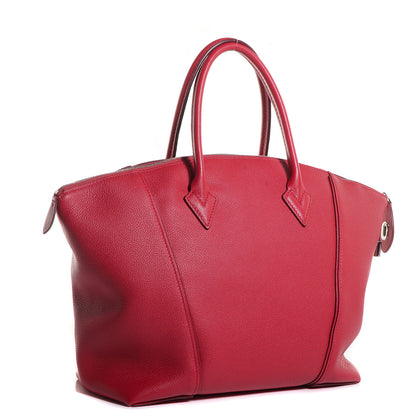 Louis Vuitton Veau Cachemire Soft Lockit MM Framboise 3 of 7