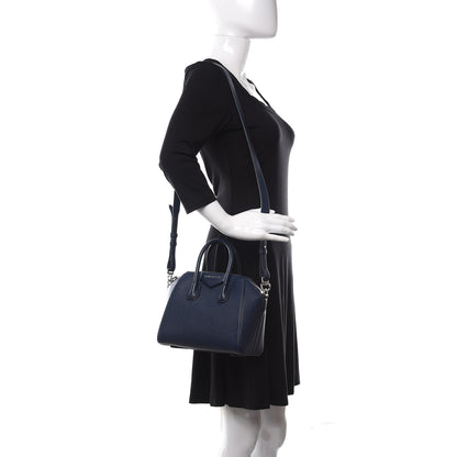 Givenchy Sugar Goatskin Mini Antigona Night Blue 2 of 11