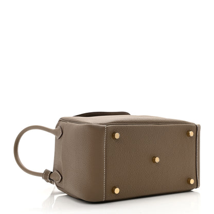 Hermes Taurillon Clemence Lindy 26 Etoupe 3 of 8