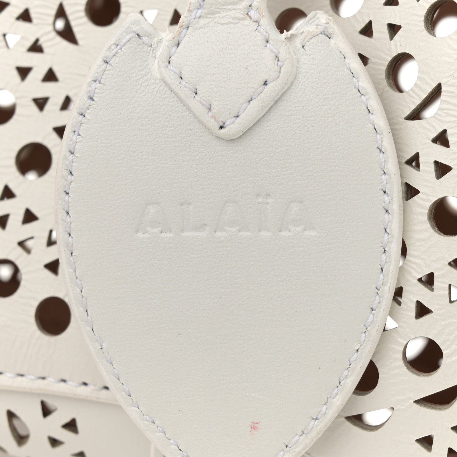 Alaia Lux Calfskin Vienne Rose-Marie 19 Bag White 6 of 11