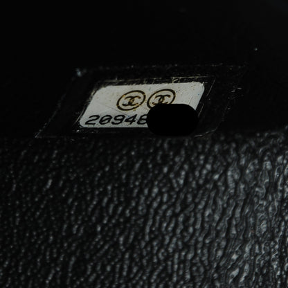 Chanel Lambskin Chevron Quilted Jumbo Double Flap So Black 6 of 10