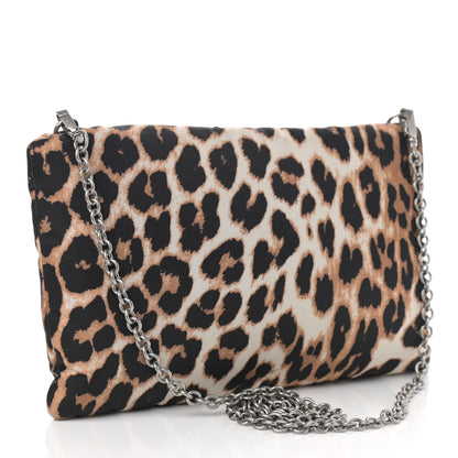 Prada Tessuto Soft Nylon Leopard Print Crossbody Avorio 3 of 10