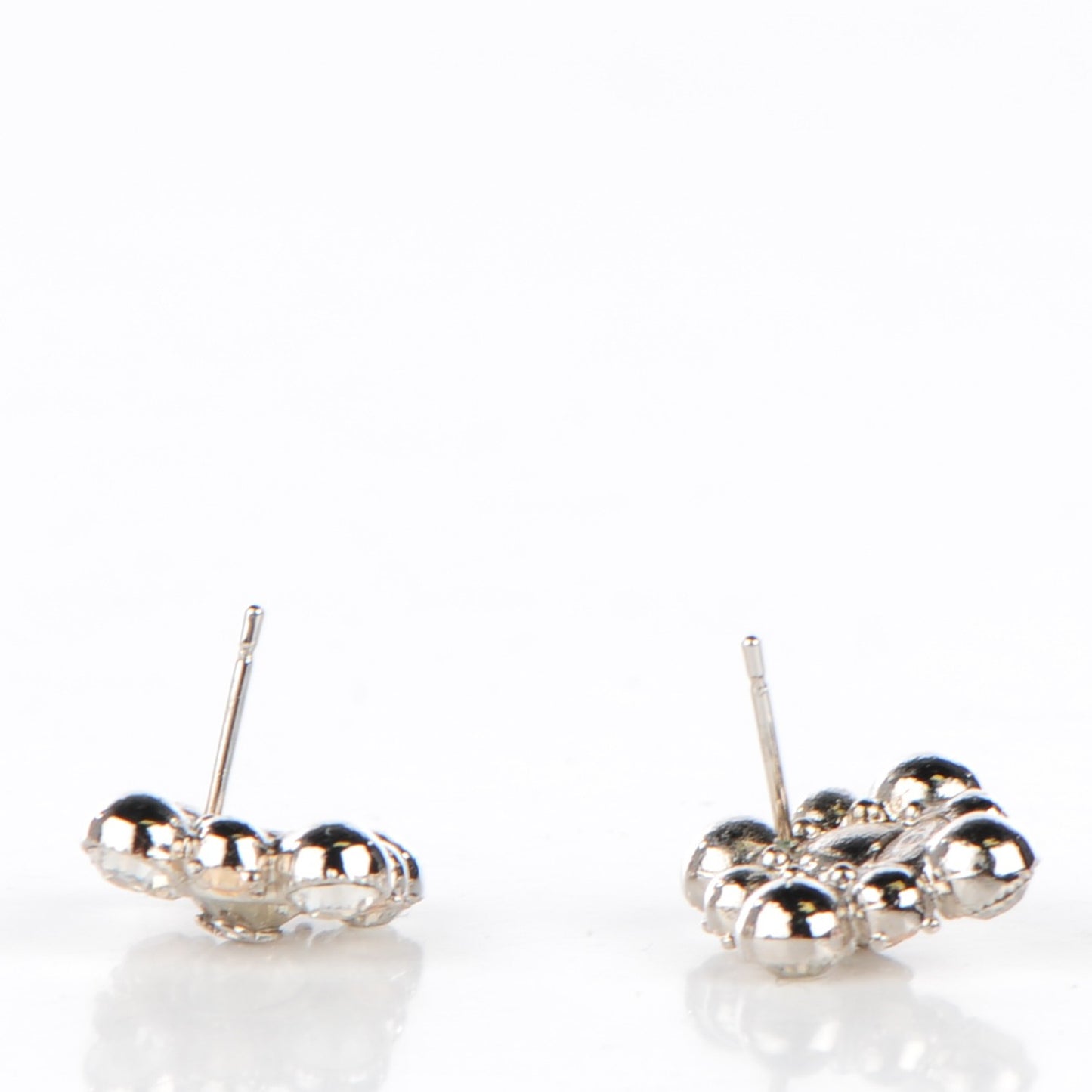 Crystal CC Earrings Silver