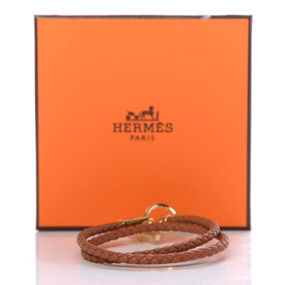 Hermes Swift Glenan Double Tour Bracelet T2 Gold 5 of 5
