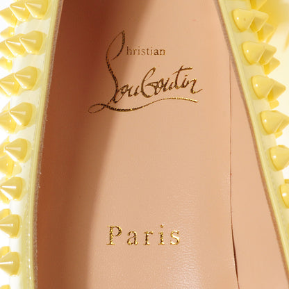 Christian Louboutin Patent Pigalle Spikes Flats 40 Lemon 8 of 8